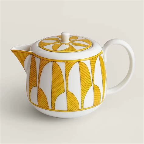 hermes teapot blue|Hermes decorative plate.